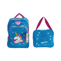 Unicorn Okul Çantası Ve Beslenme Çantası Mavi