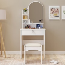 Showroomistanbul Sed Mobilya Makyaj Masası Tuvalet Ve Puf 3