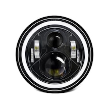 Hallow Aumotop 7" Araba Motosiklet Led Far Drl - Dönüş Sinyali - Düşük Beyaz Ve Kehribar 1 Adet