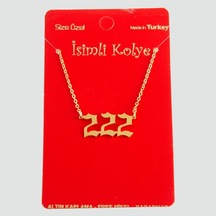 Flzdgnkr Uğurlu Rakamlar Uçlu Kolye-2 altın