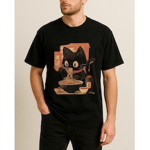 Hugo Boss Observe Baskılı T-shirt Siyah