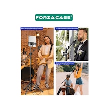 Tablet Tutuculu 360 Profesyonel Metal Mikrofon Stand 140cm Fc1077