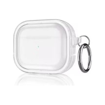 Movenchy Apple Airpods Pro 2 2.nesil Shiny Şeffaf Kılıf - Beyaz