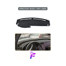 Mercedes W202 1993-2000 Uyumlu Torpido Örtüsü Yansıma Önleyici Kolay Montaj Tam Koruma H14 Gri
