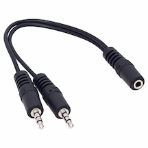 3.5 Mm Stereo Di Şi / 2x3.5 Mm Stereo Erkek 20 Cm Y Kablo