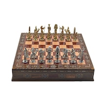 Gifthome Metal Satranç Takımı-seti büyük mısır parlak gül sandıkl