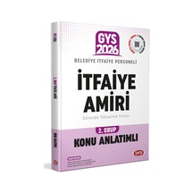 Data 2026 Gys Belediye İtfaiye Amiri 2.grup Konu Anlatımlı Data Yayınları