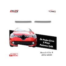 Renault Clio 4 Hb Krom Ön Panjur Çıtası 2 Parça 2012 ve Üzeri