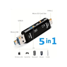 Store Otg 3 İn 1 Type-c Ve Micro Usb Tf Çevirici Dönüştürücü Kart Okuyucu 5068