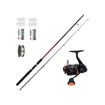 Savage Gear Orange Ltd 3000 Fd 9 Bilyeli Bauer Spinex 270 Cm 10-40 Gr. Atarlı Spin Olta Seti