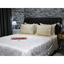 Çeyiz Diyarı Fransız Güpürlü Sonia Yatak Örtüsü Cappucino (541550813) Cappucino