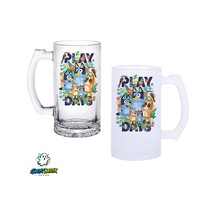 Bluey Kulplu Bira Bardağı Buzlu Veya Şeffaf Seçenekli 0276