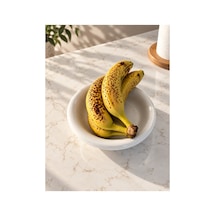 Krem Donut Seramik Yemek Tabağı 21,5 Cm Krem - 857420488 Krem