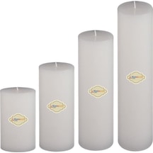 Medium 4 Lü Set Mum Çap 7 Cm Beyaz Beyaz