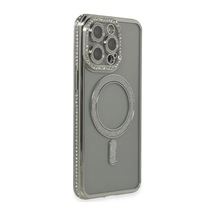 Newface Apple iPhone Uyumlu 15 Pro Kılıf Joke Simli Magneticsafe Kılıf - Gri Diğer