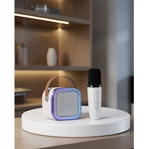 Bluetooth Karaoke Mikrofon Ve Hoparlör Seti Uczzztekmikrofonlukareoke-1