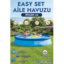Intex Büyük Boy Easy Kolay Kurulum Aile Havuzu 396x84 Bahçe Havuz