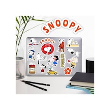 Snoopy Peanuts Macbook Notebook Tablet Telefon Ajanda Laptop Defter Sticker Seti 1