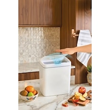 Otomatik Hareket Sensörlü Çöp Kovası, Banyo Çöp Kovası, Çocuk Odası Çöp Sepeti, Çöp Kutusu, 11 Litre, 26x1 Çok Renkli