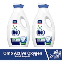 Omo Active Oxygen Sıvı Çamaşır Deterjanı Beyazlar 2 x 1690 ML