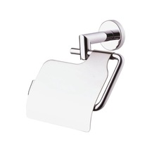 Kapaklı Tuvalet Kağıtlığı, Krom Renk, Modern Tasarım 16.5 x 12.2 x 11.2 CM
