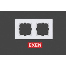 Exen Karell Beyaz İkili Çerçeve