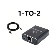 Elmpaly 1'e 2 Gigabit Ethernet Switch Usb-c Güç 1000mbps Rj45 İki Cihaz Bağlantı
