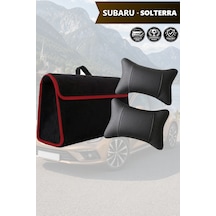 Subaru Solterra Uyumlu Koltuk Yastığı Bagaj Çantası Siyah Renk Lüks Model