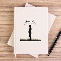 Metallica Master Of Puppets Metal Soldier Çizgisiz Kanvas Defter Krem