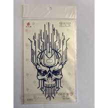 Devre Kuru Kafa 18x11 Cm 1 Aylık Yarı Kalıcı Yapıştırma Geçici Dövme