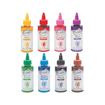 115 Gr Sıvı Gıda Boyası 8'li Set 8x115 Gr Sarı Kırmızı Pembe Mor Yeşil Mavi Siyah Kahverengi