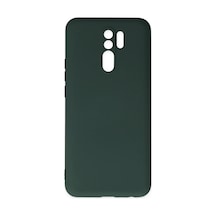 Xiaomi Redmi 9 Kılıf Nano İçi Kadife Silikon - Koyu Yeşil 0.2M-Çok Renkli