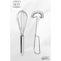 2'li Paslanmaz Çırpıcı Set , Metal Yumurta Çırpıcı Seti Paslanmaz Çelik Diğer
