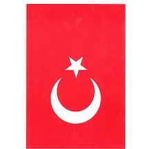 Atatürk Bayrak Çıkartma 13x18 10lu Kırmızı