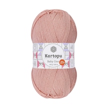 1 Adet Baby One Tüylenmeyen El Örgü İpi Yünü Pudra K258