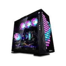 Quantum Gaming Vegas 7 Argb Fan Adreslenebilir Rgb Ön Panel Siyah Mid Tower Power Gaming Kasa