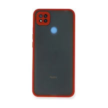 Xiaomi Redmi 9c Kılıf Montreal Silikon Kapak - Kırmızı -