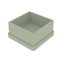 Cateksss 40x40 Mm Düz İç Profil Tapası 1,2 Mm Krem - 8 Li Paket