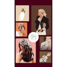 Matmazel Desen Bandana/fular Bordo