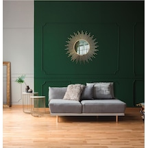 Vovoko Gold Ayna Güneş Ayna Metal Ultra Lak Kaplama Ayna Gold