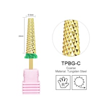 Konik Namlu Tırnak Matkap Uçları Tungsten Karbür Çivi Taşlama Kafası Freze Kesici 4xc Sert Yumuşak Jel Kaldırma Parlatma Dıy Araçları Kremsi Beyaz