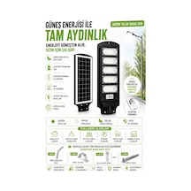 300 W Solar Sokak Armatürü Sensörlü Profesyonel Seri, Kumandalı Montaj Seti Hediyeli