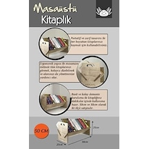 Axolotl Masaüstü Kitaplık Mini Raf Masaüstü Kitap Düzenleyici 50cm