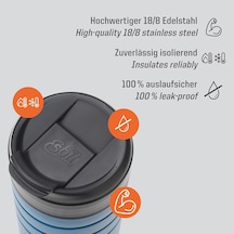 Majoris Paslanmaz Çelik Termos Bardağı Mug Kutup Mavisi 0.45l, Mavi, 450 Ml Çok Renkli