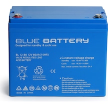 Blue Battery 12 V 80 Amper Bakımsız Kuru Akü Ups Aküsü
