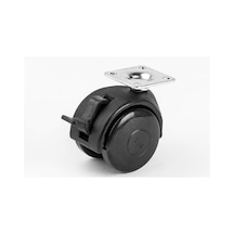 Mobilya Tekeri Plastik Frenli H64Mm Frenli