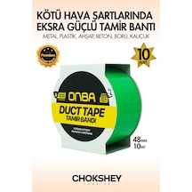 Süper Güçlü Su Geçirmez Sızdırmaz Yeşil Renk Çok Amaçlı İzolasyon Ve Tamir Bandı 48mm X 10m - 10adet