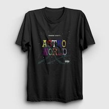 Presmono Unisex Roller Coaster Astroworld Travis Scott T-shirt Siyah