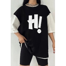 Startmore Çift Renk Hi Baskılı Unisex Tshirt Beyaz