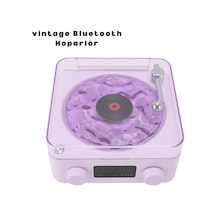 Retro Bluetooth Hoparlör Mor